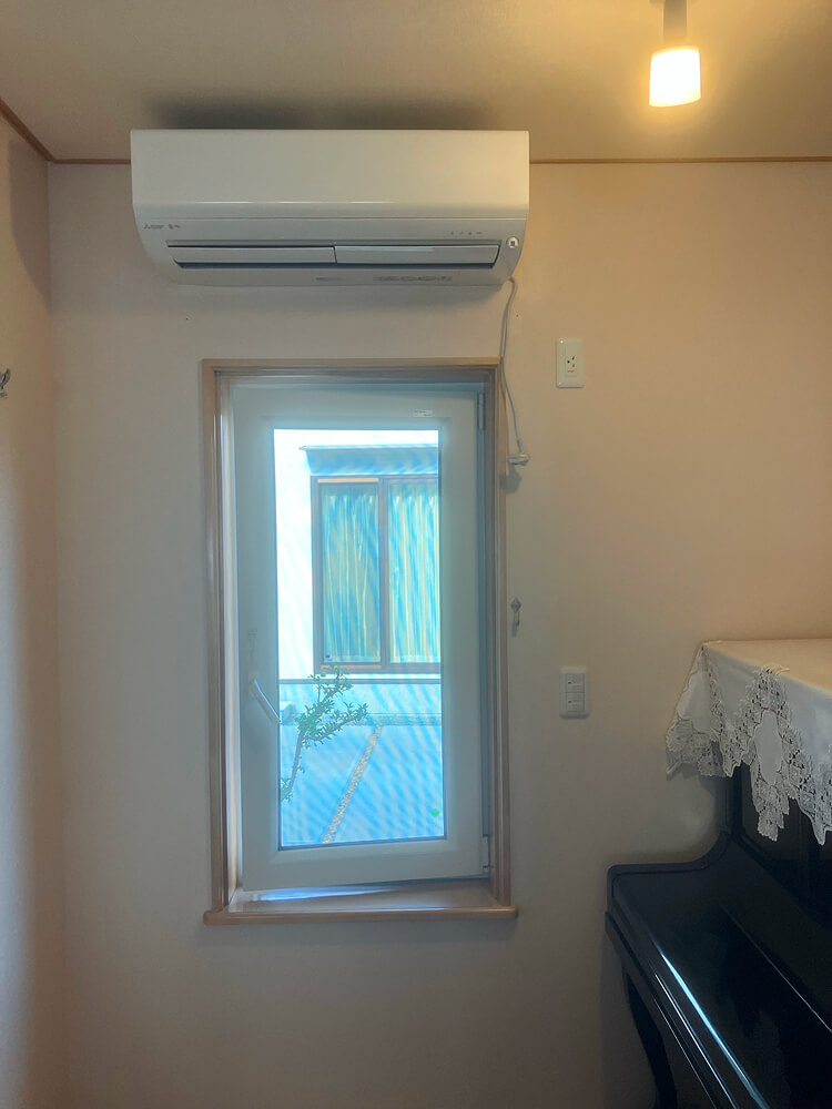 エアコンの取り付け