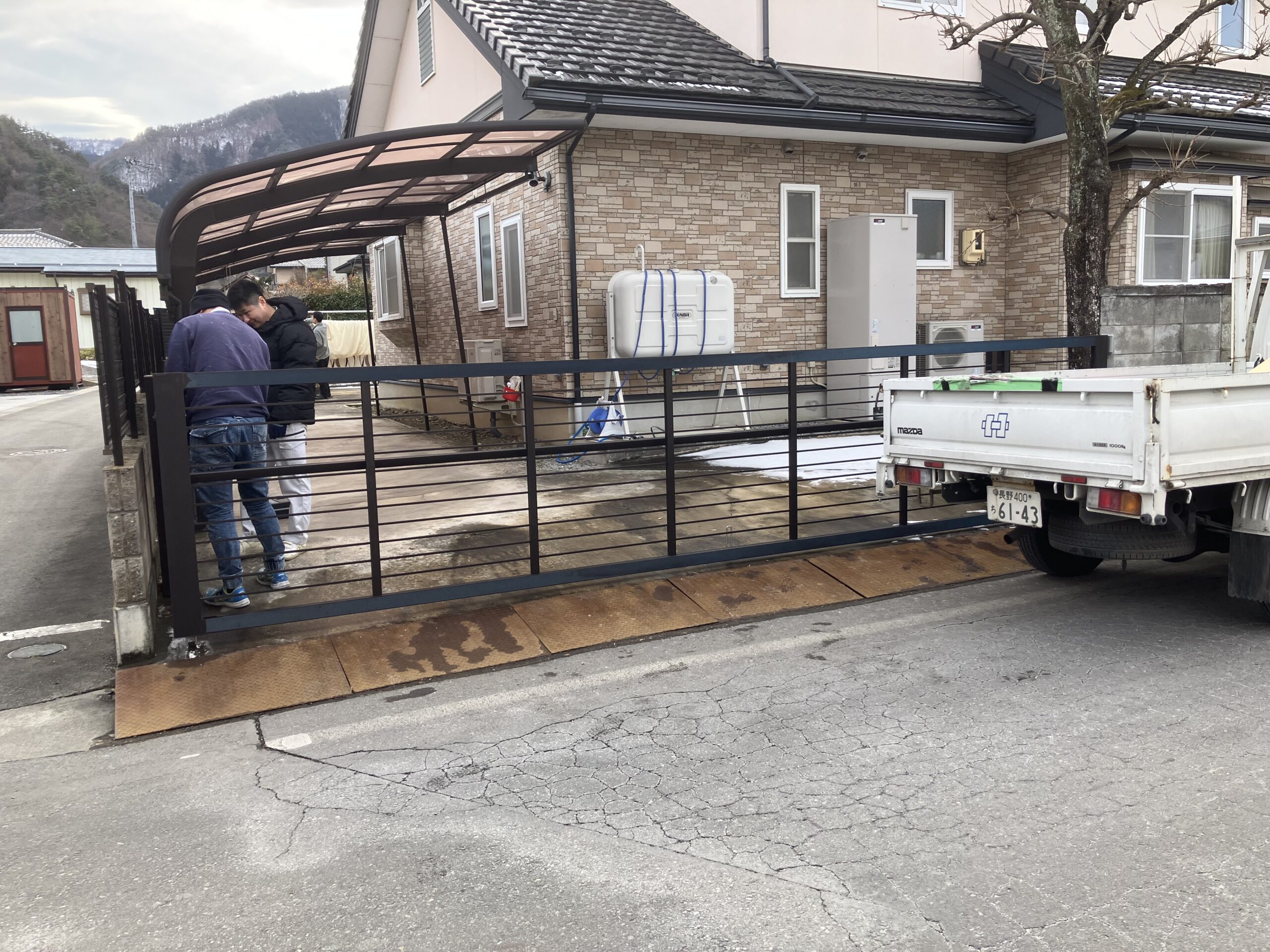 長野市Ａ様の門扉を撤去をしてきました